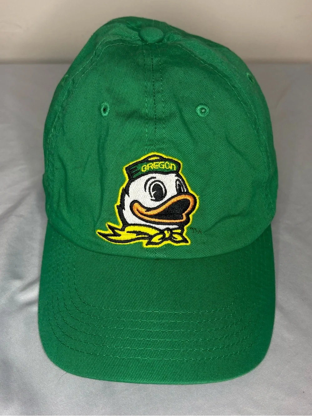 Oregon Ducks Green Duck Logo Baseball Cap